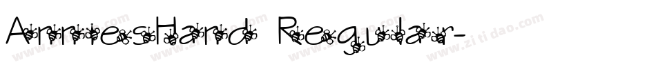 AnniesHand Regular字体转换